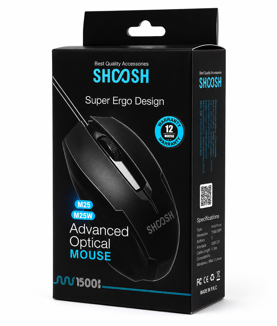 ماوس مدل SH M25 برند SHOOSH